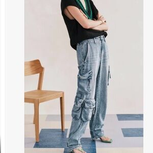 Pistola denim cargo jeans